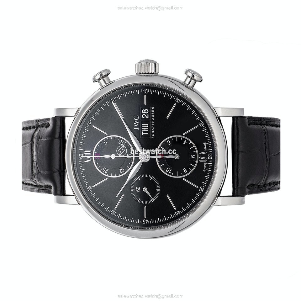 IWC Portofino Chronograph Mens watch Unisex Automatic Steel IW3910-02 Replica 2