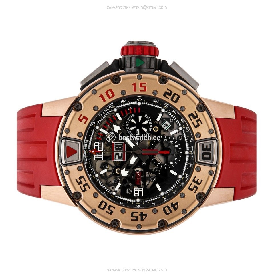 IMG_9085 Richard Mille RM 032 Mens watch Unisex Automatic Rose gold RM 032 RG Replica 2