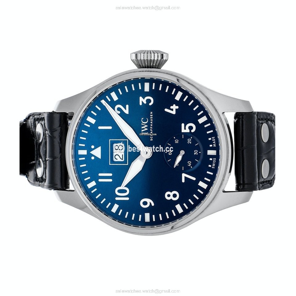 IMG_9085 IWC Big Pilot Mens watch Unisex Manual winding Steel IW5105-03 Replica 2