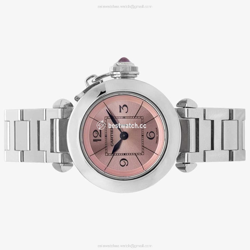 IMG_9085 Cartier Pasha Womens watch Quartz Steel 2973 Replica 2