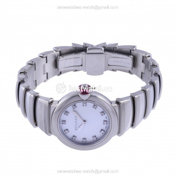Bulgari Lucea Quartz Steel LU28WSS 12 Replica 2