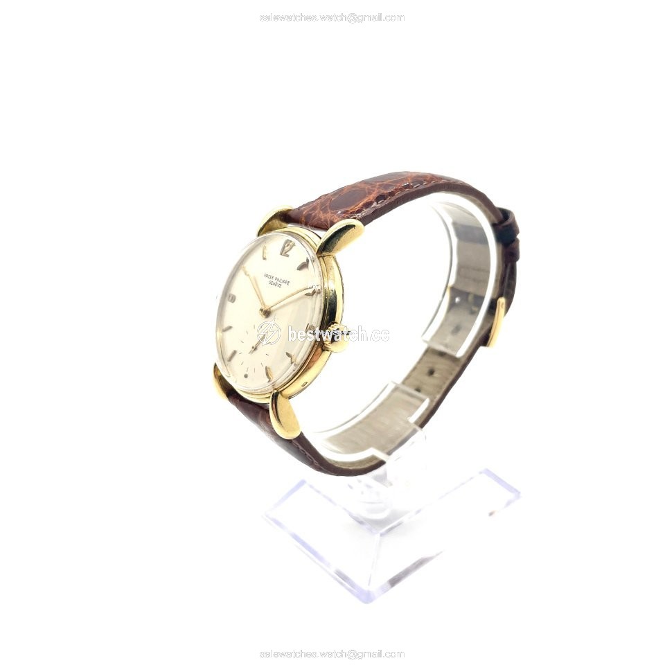 IMG_9085 Patek Philippe Calatrava Mens watch Unisex Manual winding Yellow gold 1543 Replica 2