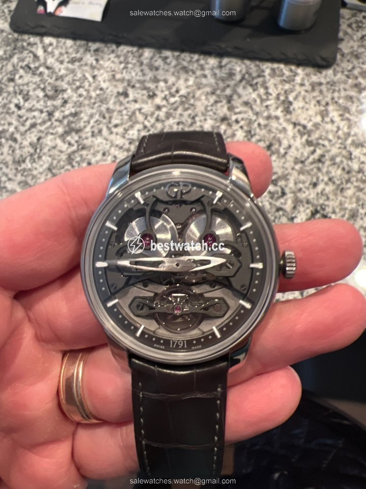 Girard Perregaux Bridges Mens watch Unisex Automatic Titanium 84000-21-001-BB6A Replica 2