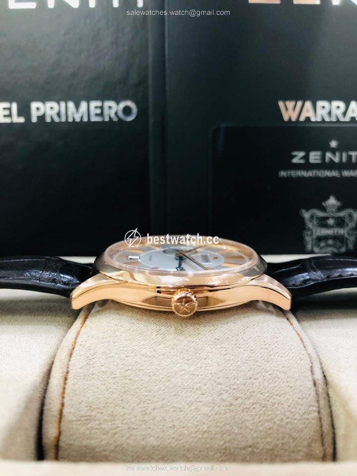 IMG_9085 Zenith Elite Dual Time Mens watch Unisex Automatic Rose gold 18.2130.682 02.C498 Replica 2