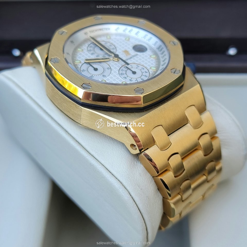 Audemars Piguet Royal Oak Offshore Chronograph Mens watch Unisex Automatic Yellow gold 25721BA.OO.1000BA.03 Replica 2