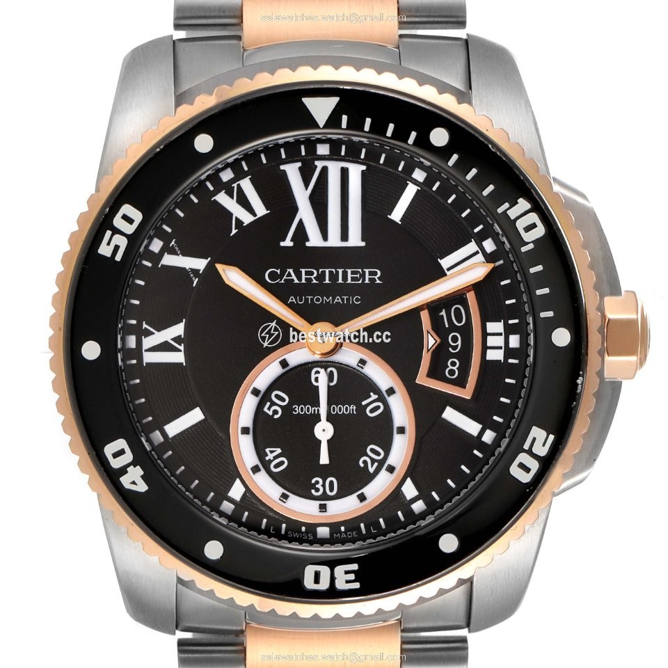 Cartier Calibre de Cartier Diver Mens watch Unisex Automatic Steel W7100054 Replica 2