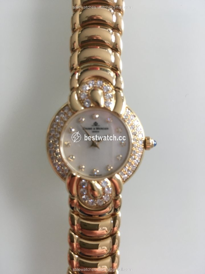 IMG_9085 Baume & Mercier Womens watch Quartz Gold Steel MVD035067 Replica 2