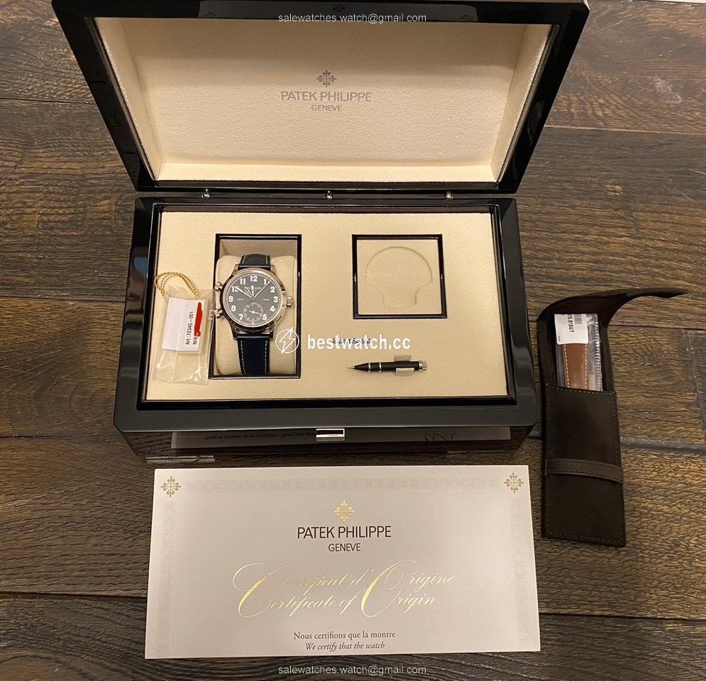 IMG_9085 Patek Philippe Travel Time Mens watch Unisex Automatic White gold 7234G-001 Replica 2