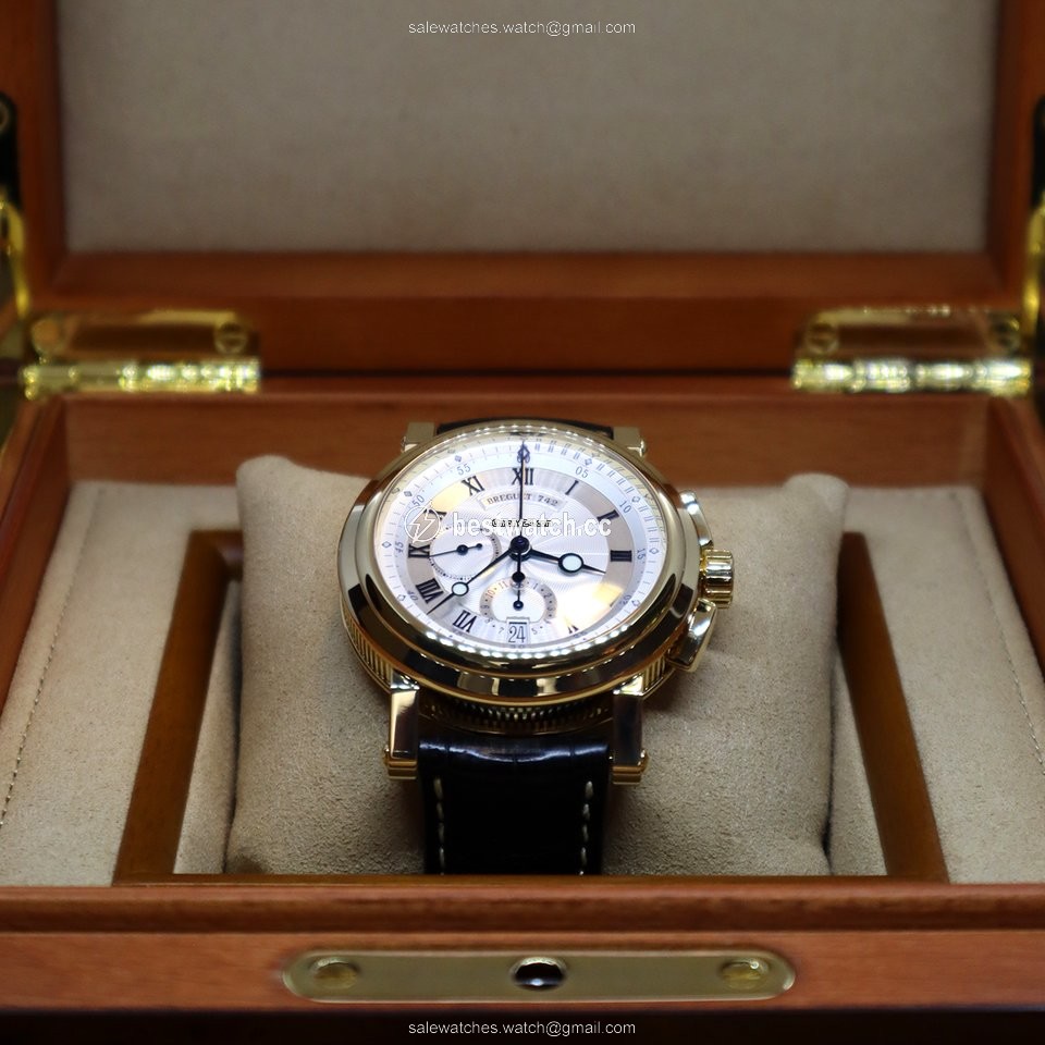 IMG_9085 Breguet Marine Mens watch Unisex Automatic Yellow gold 5827BA 12 9Z8 Replica 2