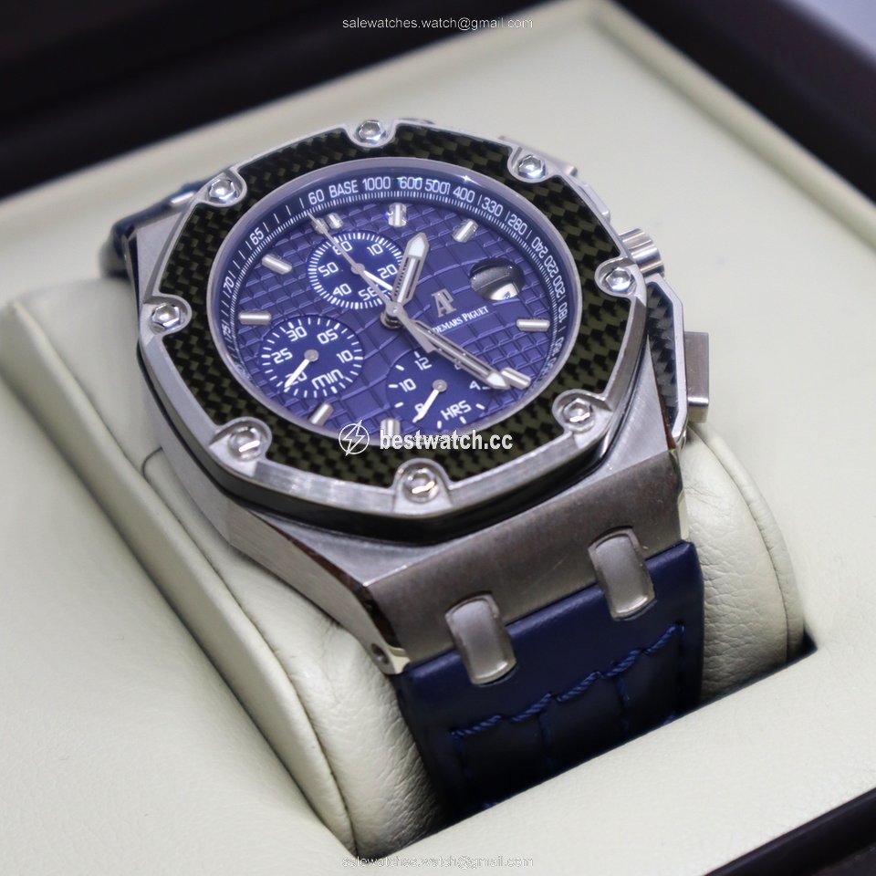Audemars Piguet Royal Oak Offshore Chronograph Mens watch Unisex Automatic Platinum 26030PO.OO.D001IN.01 Replica 2