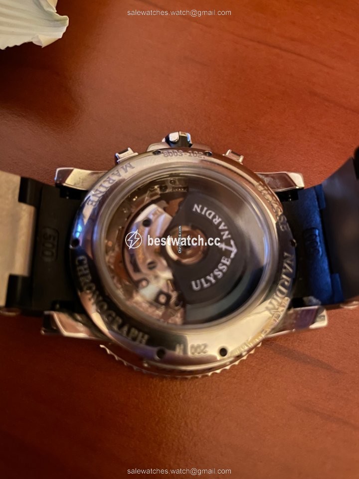 Ulysse Nardin Maxi Marine Diver Mens watch Unisex Automatic Steel 8003-102 Replica 2