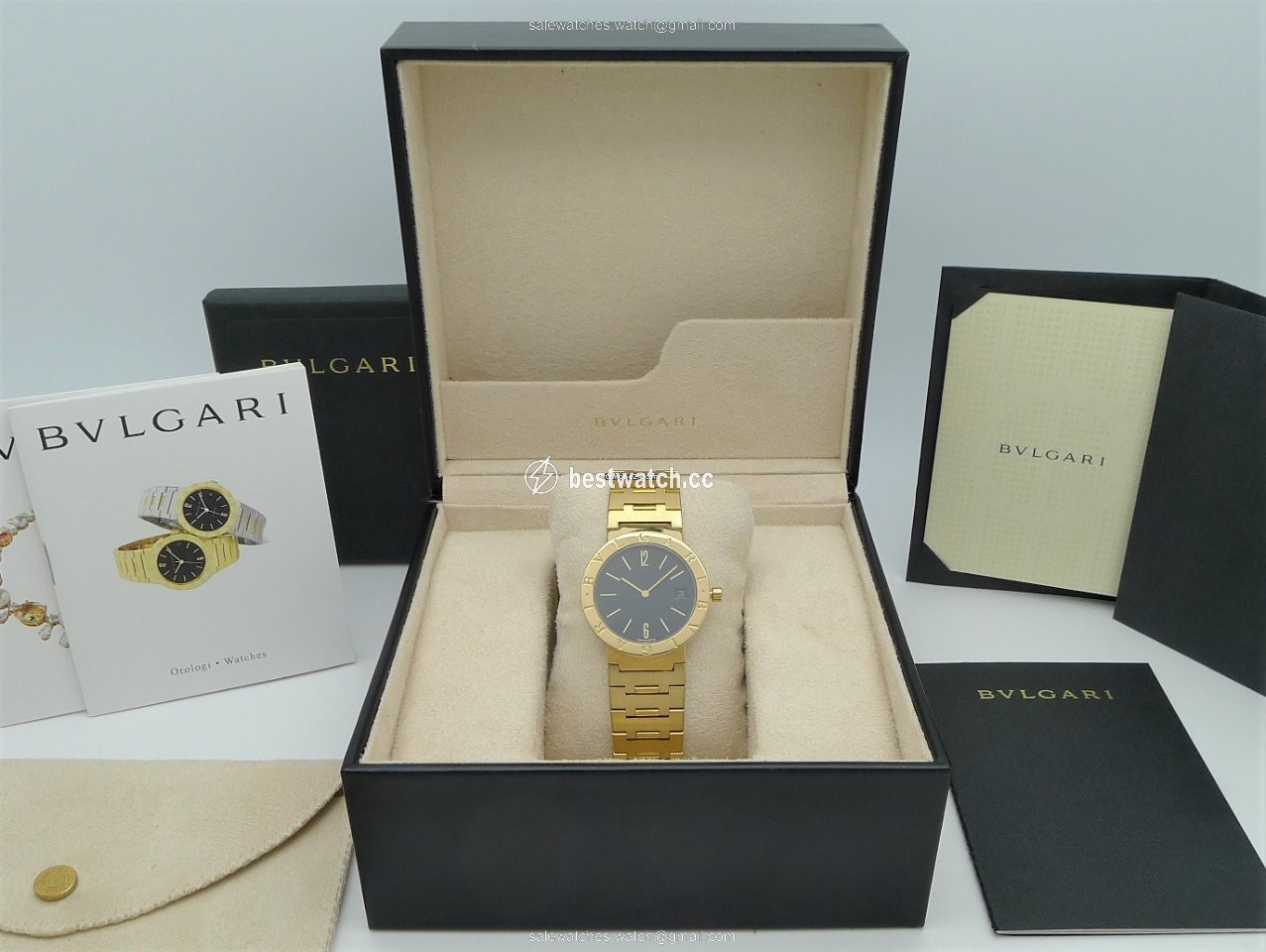 Bulgari Bulgari Womens watch Quartz Yellow gold BB33GGD Replica 2