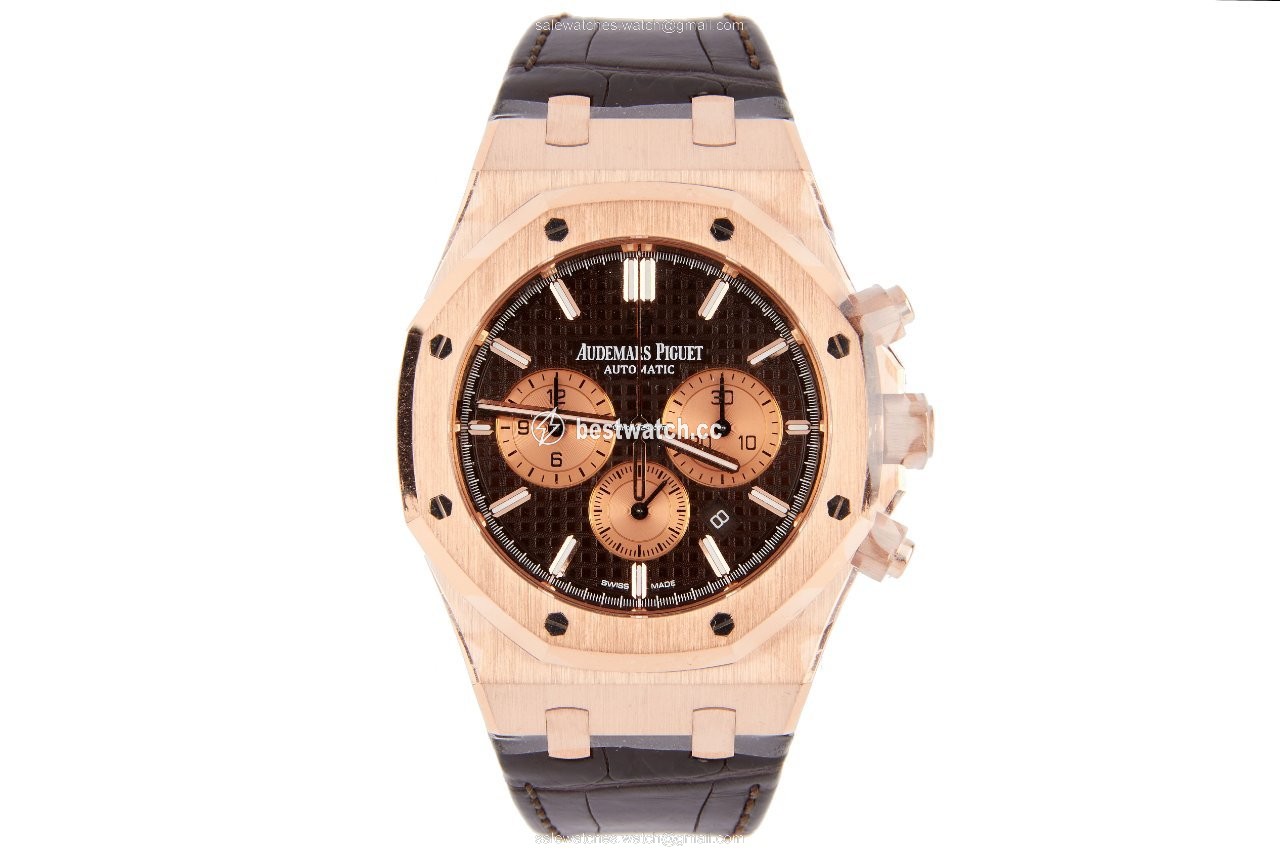 IMG_9085 Audemars Piguet Royal Oak Chronograph Mens watch Unisex Automatic Rose gold 26331OR.OO.D821CR.01 Replica 2