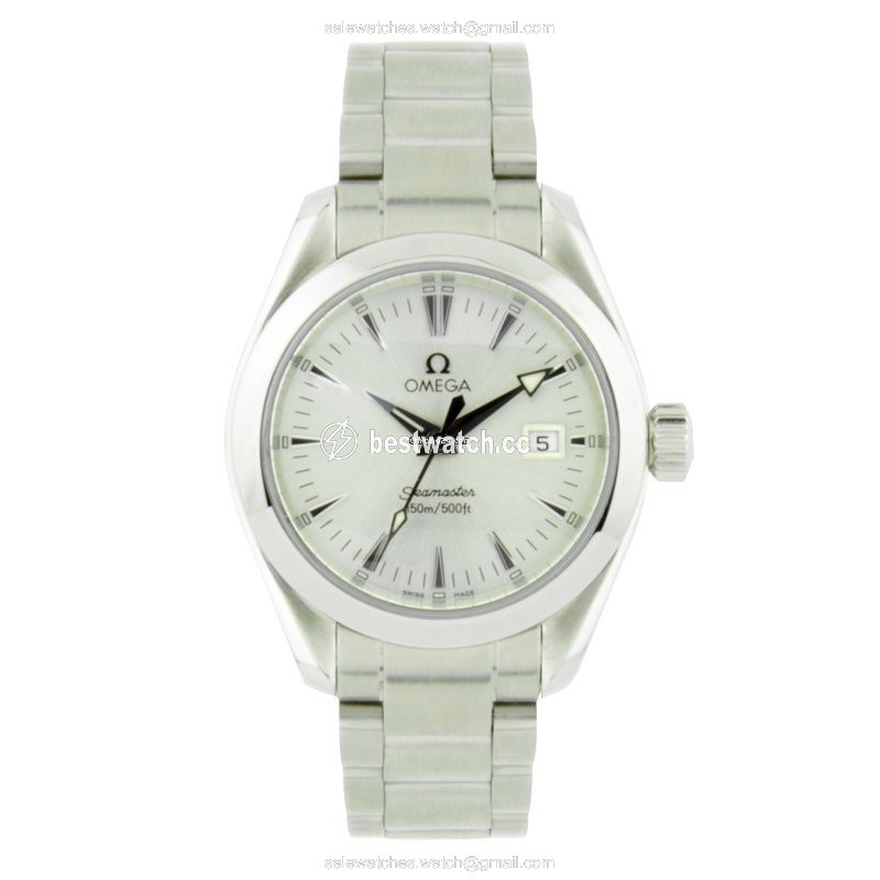 IMG_9085 Omega Seamaster Aqua Terra Womens watch Quartz Steel 2573.70.00 Replica 2