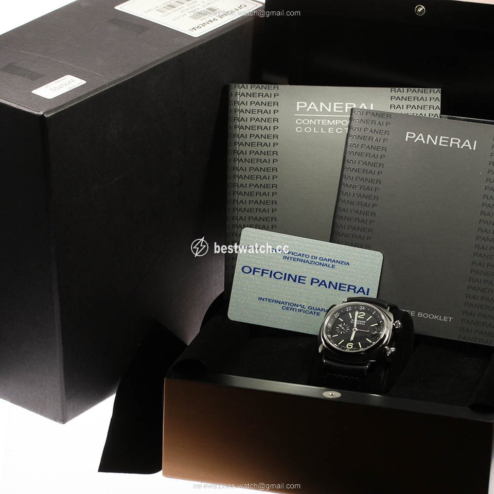 Panerai Radiomir GMT Mens watch Unisex Manual winding Steel PAM00184 Replica 2