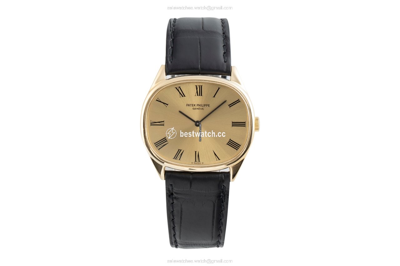 Patek Philippe Golden Ellipse Mens watch Unisex Manual winding Yellow gold 3845 Replica 2