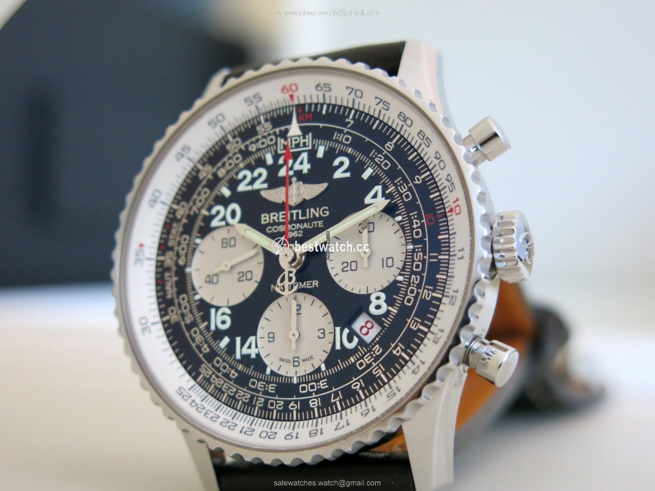 Breitling Navitimer Cosmonaute Mens watch Unisex Manual winding Steel AB021012.BB59.435X.A20BA.1 Replica 2