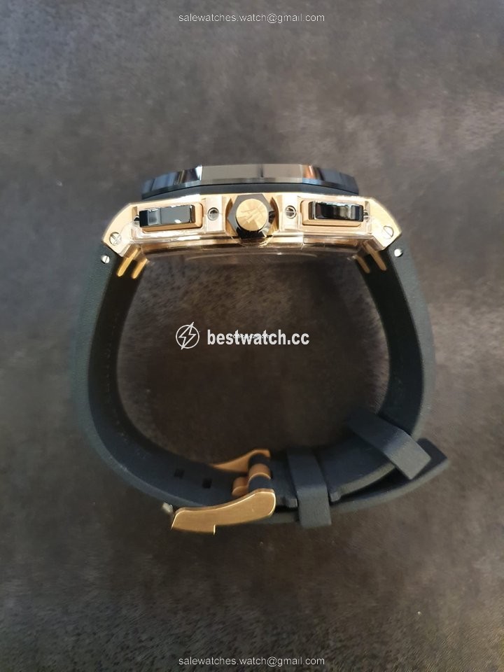 IMG_9085 Audemars Piguet Royal Oak Offshore Mens watch Unisex Automatic Rose gold 26416RO.OO.A002CA.01 Replica 2