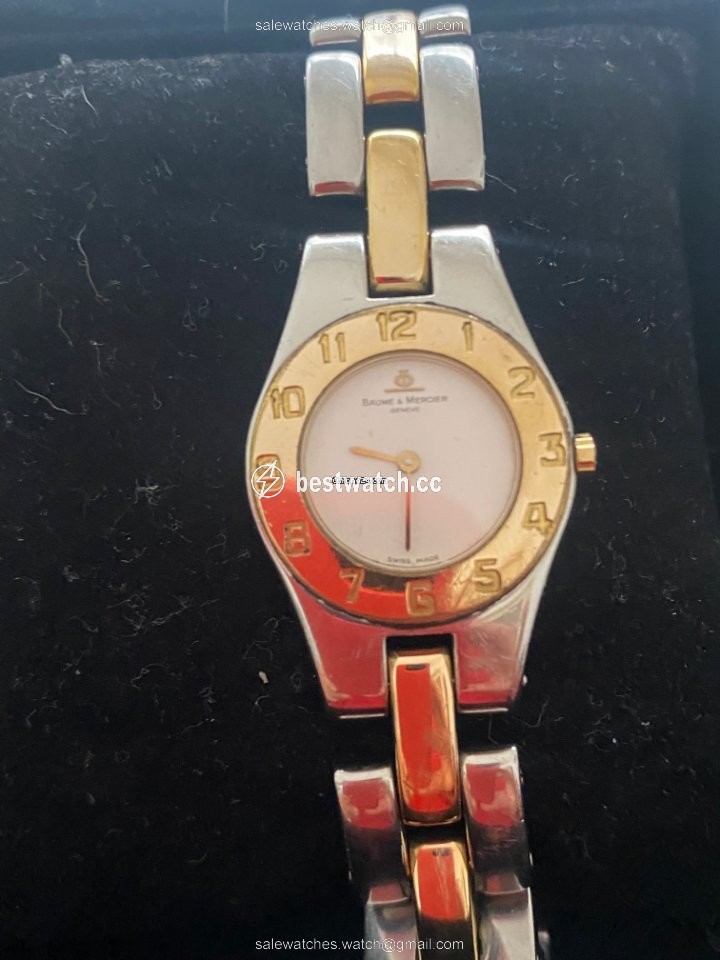 IMG_9085 Baume & Mercier Linea Womens watch Quartz Gold Steel MV045203 Replica 2