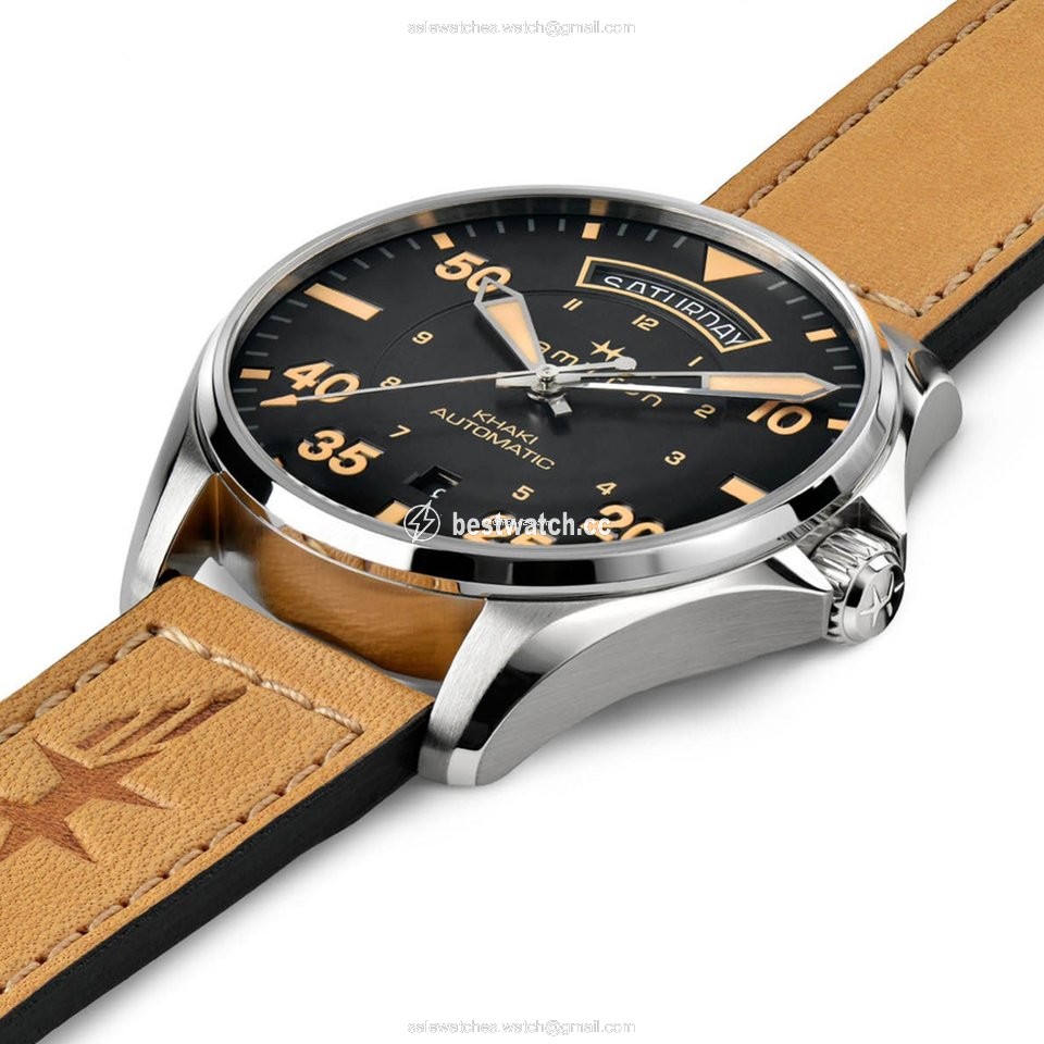 IMG_9085 Hamilton Khaki Aviation Mens watch Unisex Automatic Steel H64645531 Replica 2