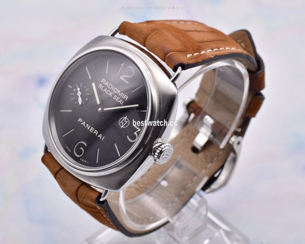 IMG_9085 Panerai Radiomir Black Seal Mens watch Unisex Manual winding Steel PAM 00183 Replica 2
