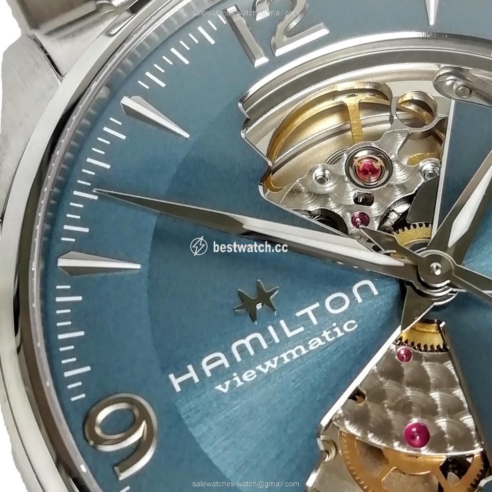 Hamilton Jazzmaster Open Heart Mens watch Unisex Quartz Steel H32705142 Replica 2