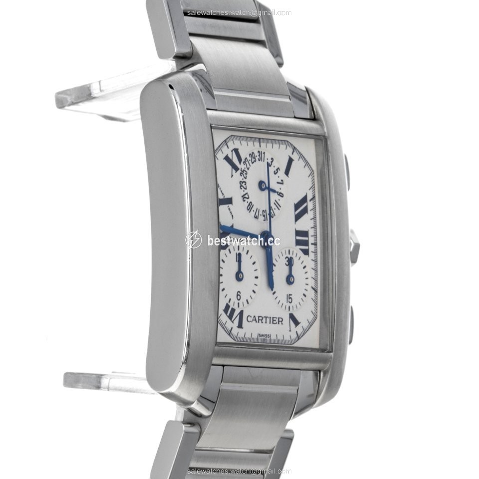 Cartier Tank Francaise Mens watch Unisex Quartz Steel W51001Q3  2303 Replica 2