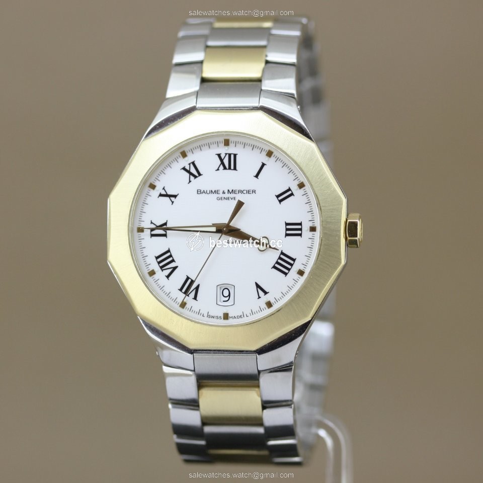IMG_9085 Baume & Mercier Riviera Mens watch Unisex Quartz Gold Steel Baume & Mercier Riviera Replica 2