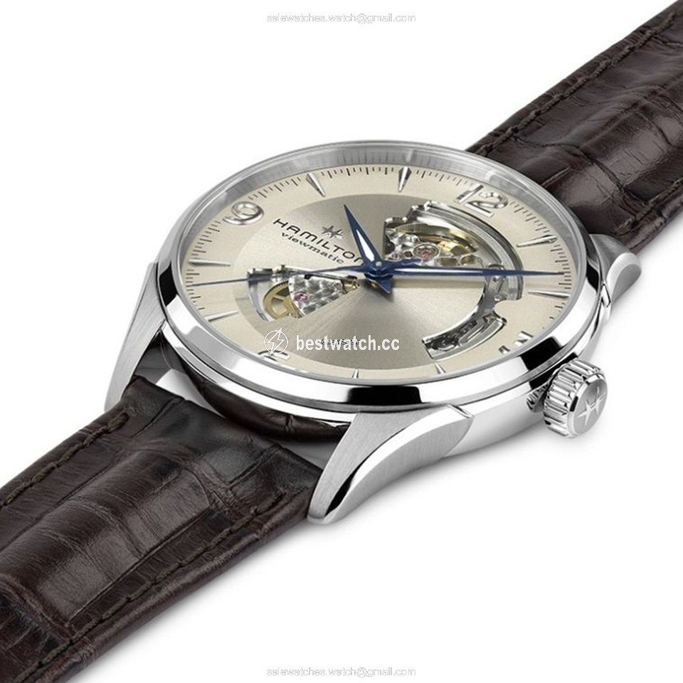 IMG_9085 Hamilton Jazzmaster Open Heart Mens watch Unisex Automatic Steel H32705521 Replica 2