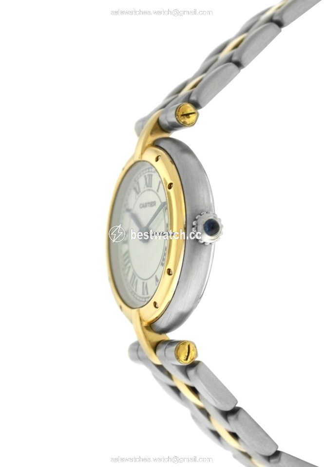 IMG_9085 Cartier Panthere Womens watch Quartz Gold Steel 1057920C Replica 2