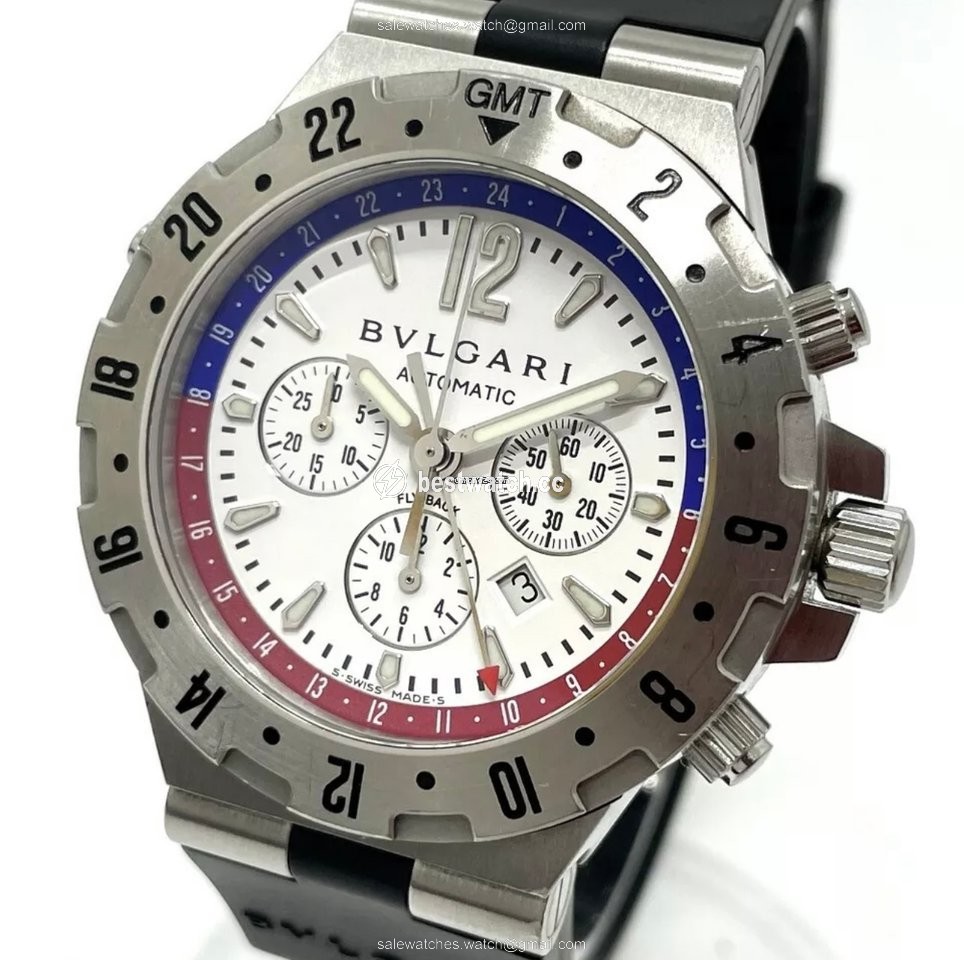IMG_9085 Bulgari Diagono Mens watch Unisex Automatic Steel GMT40SFB Replica 2