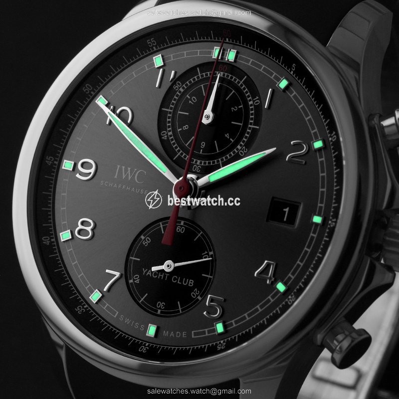 IMG_9085 IWC Portuguese Yacht Club Chronograph Mens watch Unisex Steel IW3905-03 Replica 2