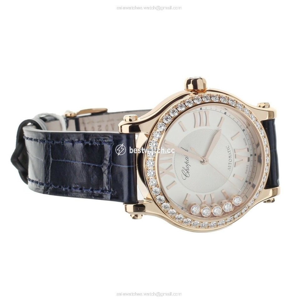 IMG_9085 Chopard Happy Sport Womens watch Automatic Rose gold 275378-5003 Replica 2