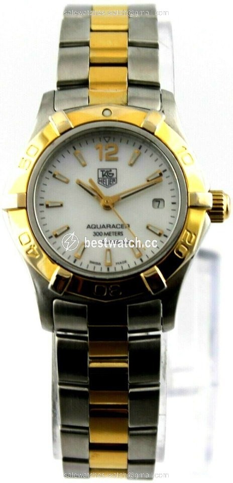 IMG_9085 TAG Heuer Aquaracer Lady Quartz Gold Steel WAF1424.BB0814 Replica 2