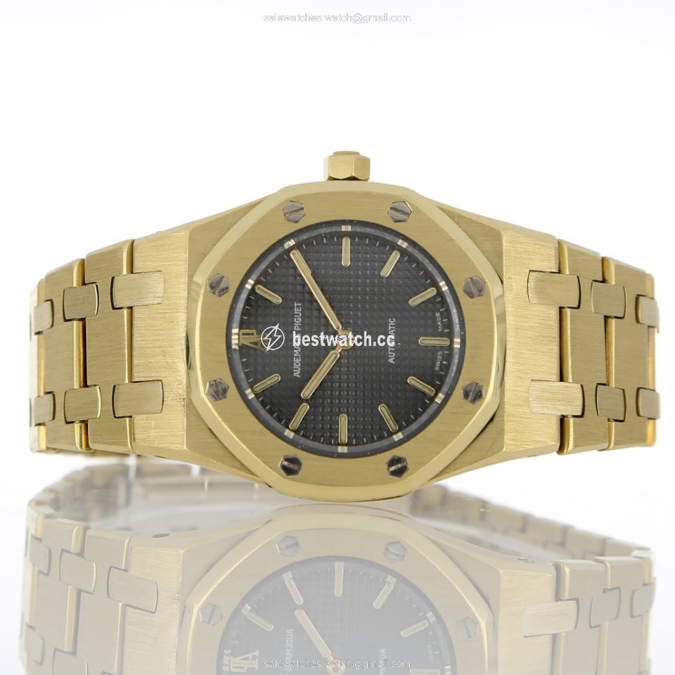 IMG_9085 Audemars Piguet Royal Oak Womens watch Automatic Yellow gold 8638BA Replica 2