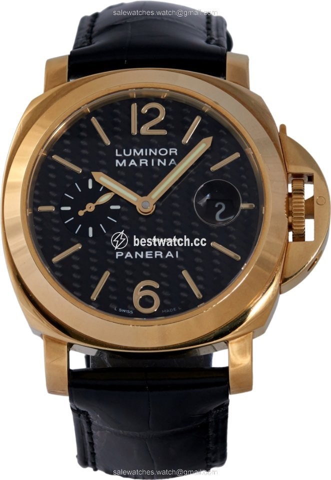 IMG_9085 Panerai Luminor Marina Automatic Mens watch Unisex Automatic Yellow gold PAM 00140 Replica 2