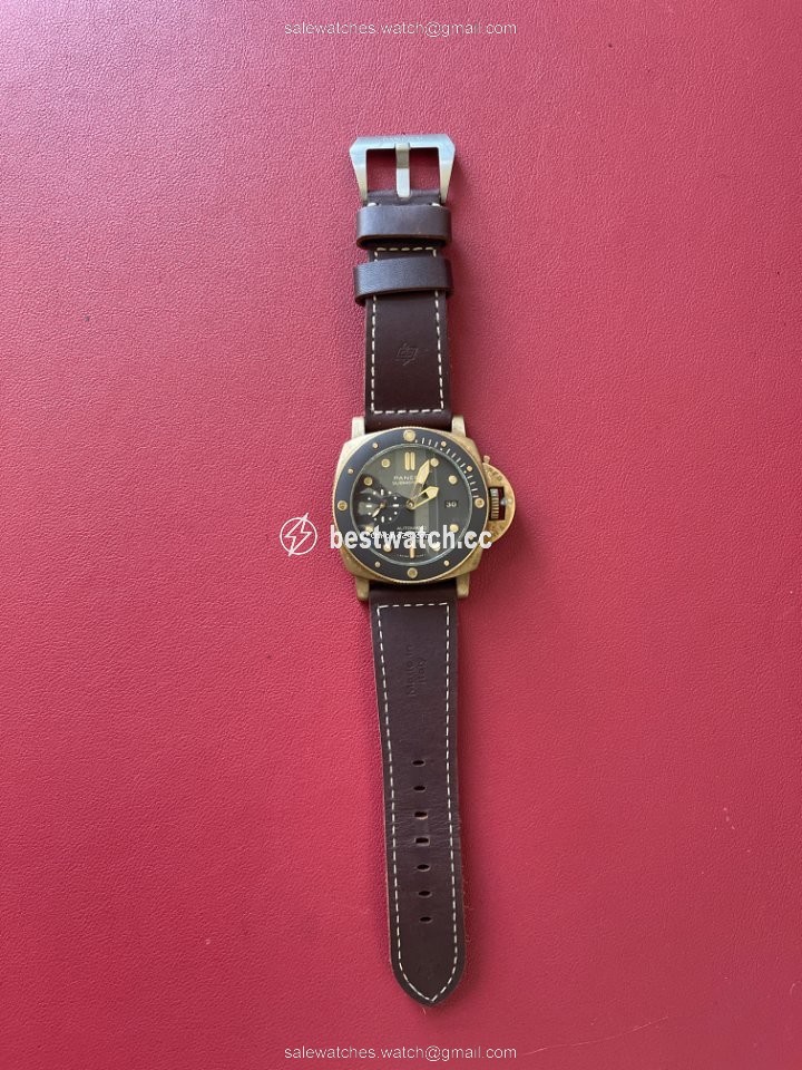 IMG_9085 Panerai Luminor Submersible Mens watch Unisex Automatic Bronze PAM 00968 Replica 2