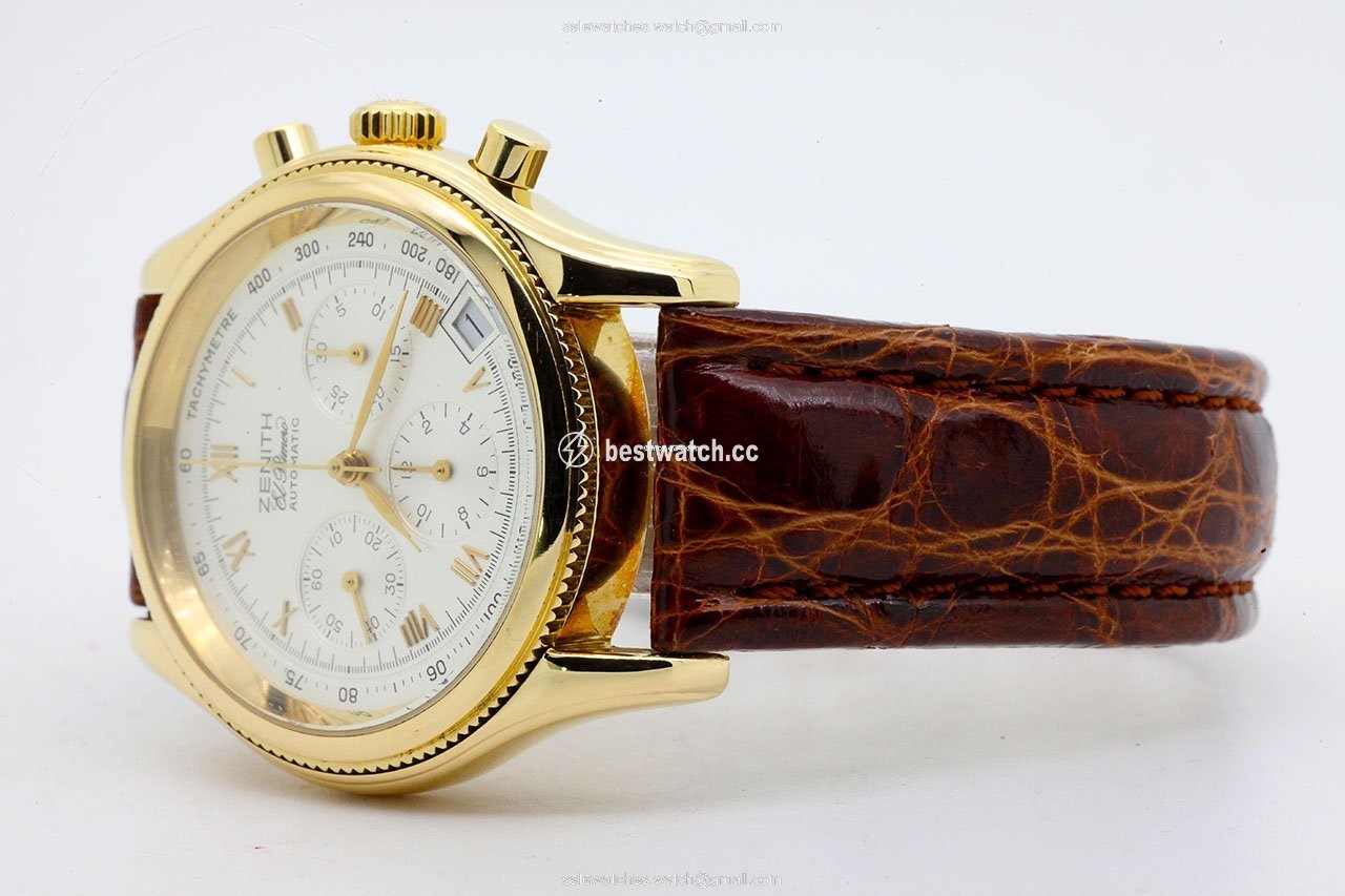 Zenith El Primero Chronograph Automatic Yellow gold 06.0210.400 Replica 2