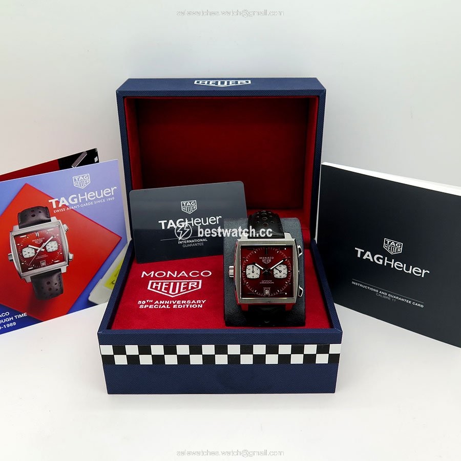 IMG_9085 TAG Heuer Monaco Calibre 11 Mens watch Unisex Automatic Steel CAW211W.FC6467 Replica 2