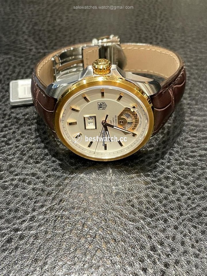 TAG Heuer Grand Carrera Mens watch Unisex Automatic Gold Steel WAV5152.FC6231 Replica 2