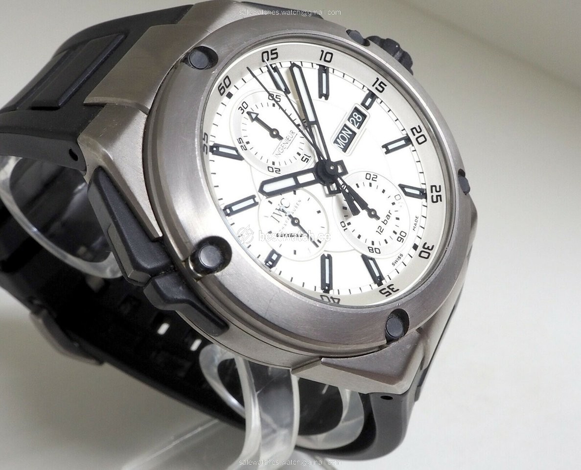 IWC Ingenieur Double Chronograph Titanium Titanium 3765 Replica 2
