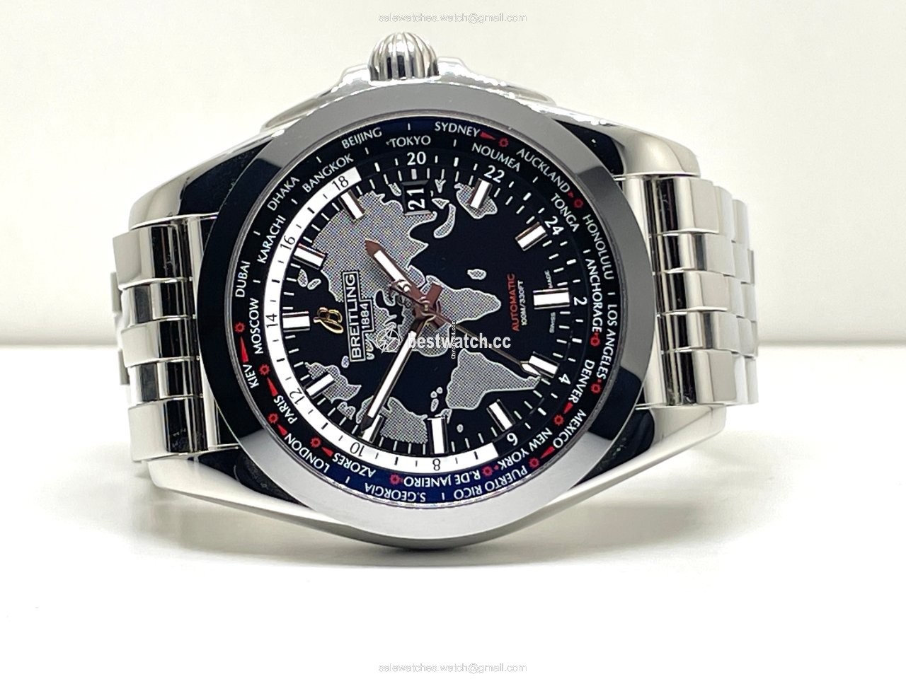 IMG_9085 Breitling Galactic Unitime Automatic Steel WB3510U4 Replica 2