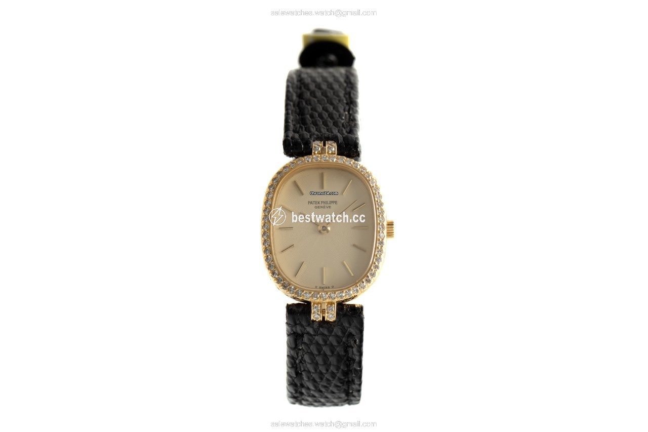 IMG_9085 Patek Philippe Golden Ellipse Womens watch Quartz Yellow gold 4698 Replica 2