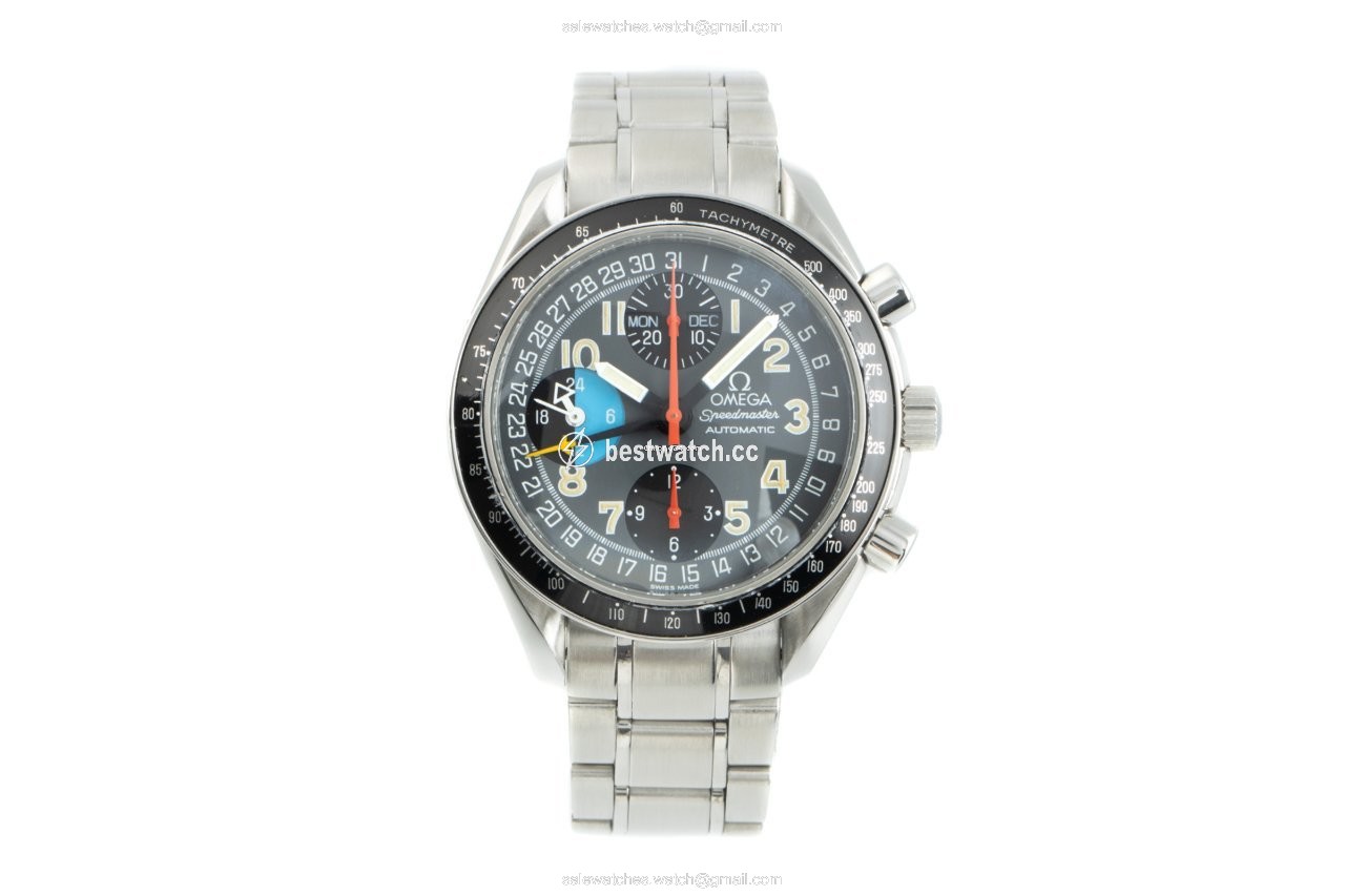 Omega Speedmaster Day Date Mens watch Unisex Automatic Steel 3520.53.00 Replica 2