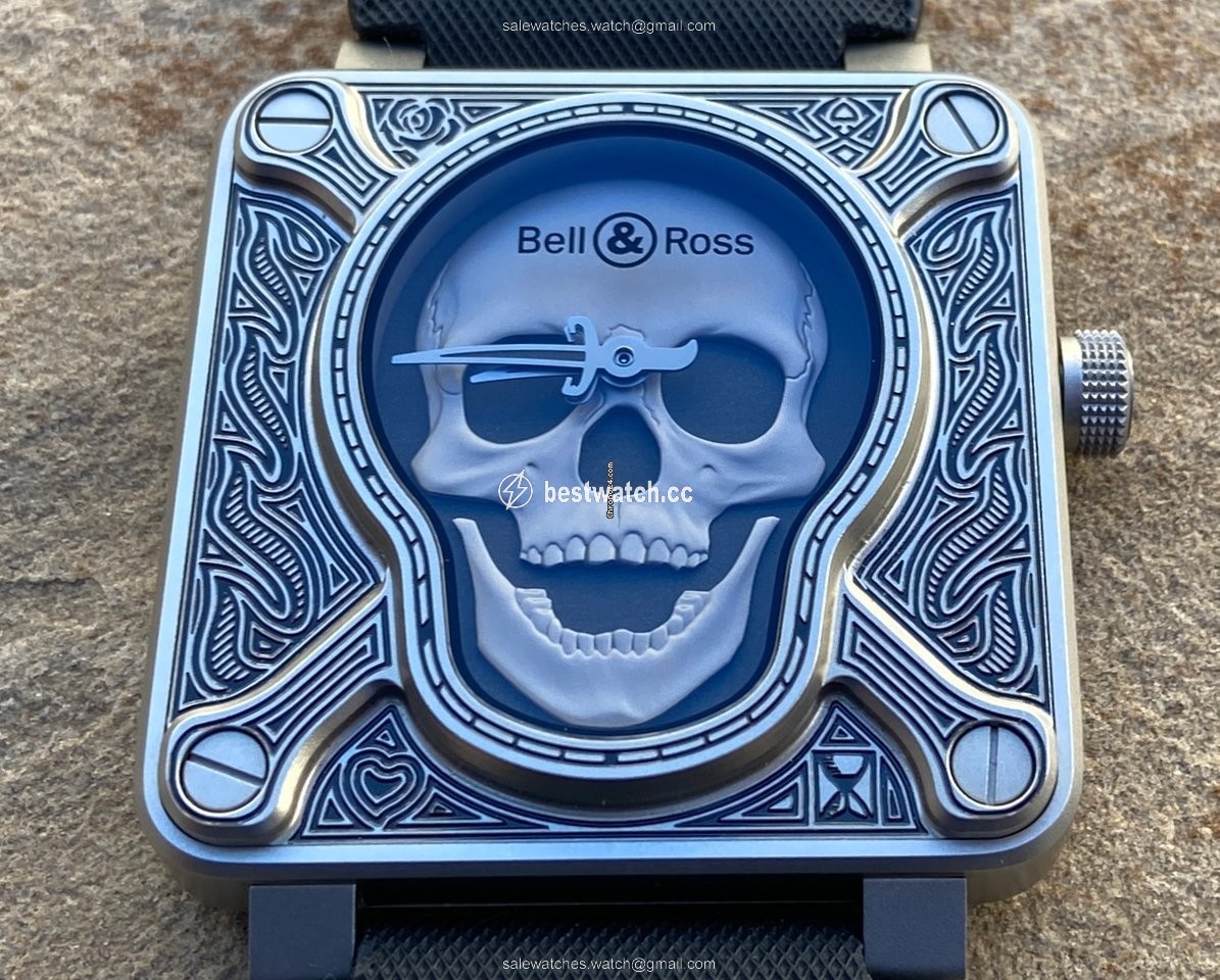 Bell & Ross BR 01-92 Mens watch Unisex Automatic Steel BR0192-SKULL-BURN Replica 2