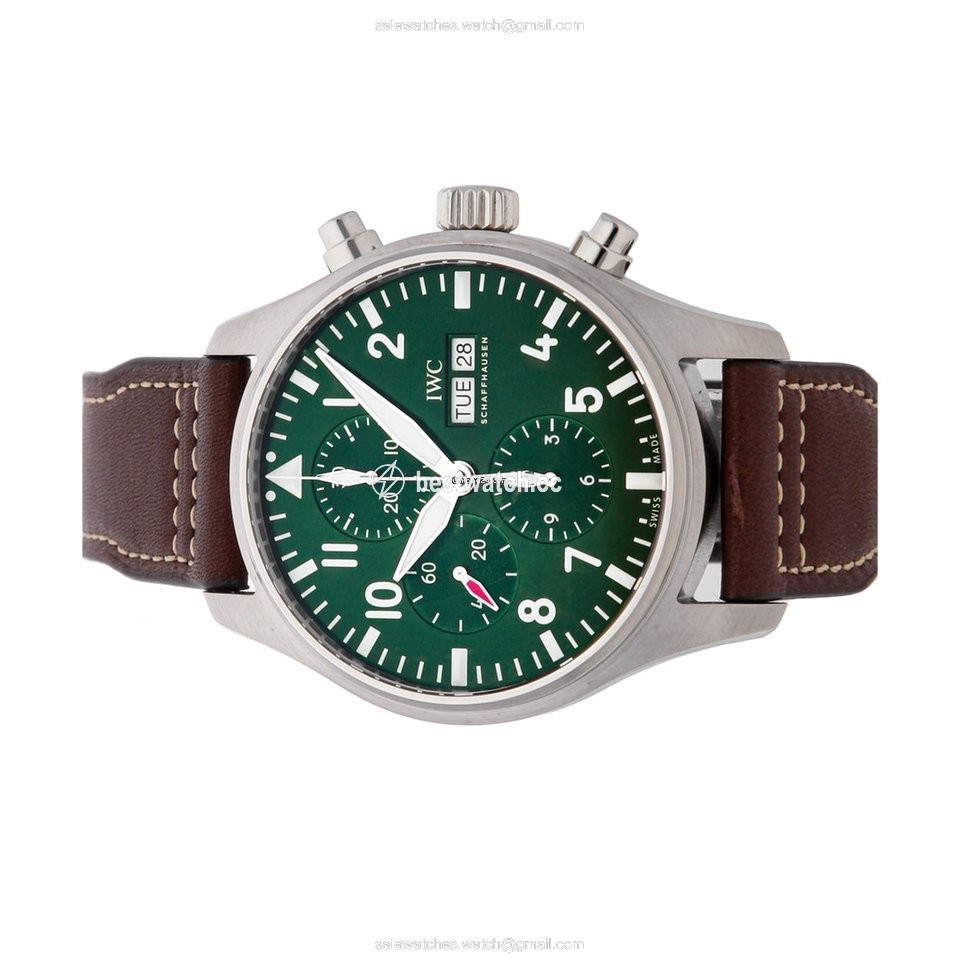 IMG_9085 IWC Pilot Chronograph Mens watch Unisex Automatic Steel IW3777-26 Replica 2