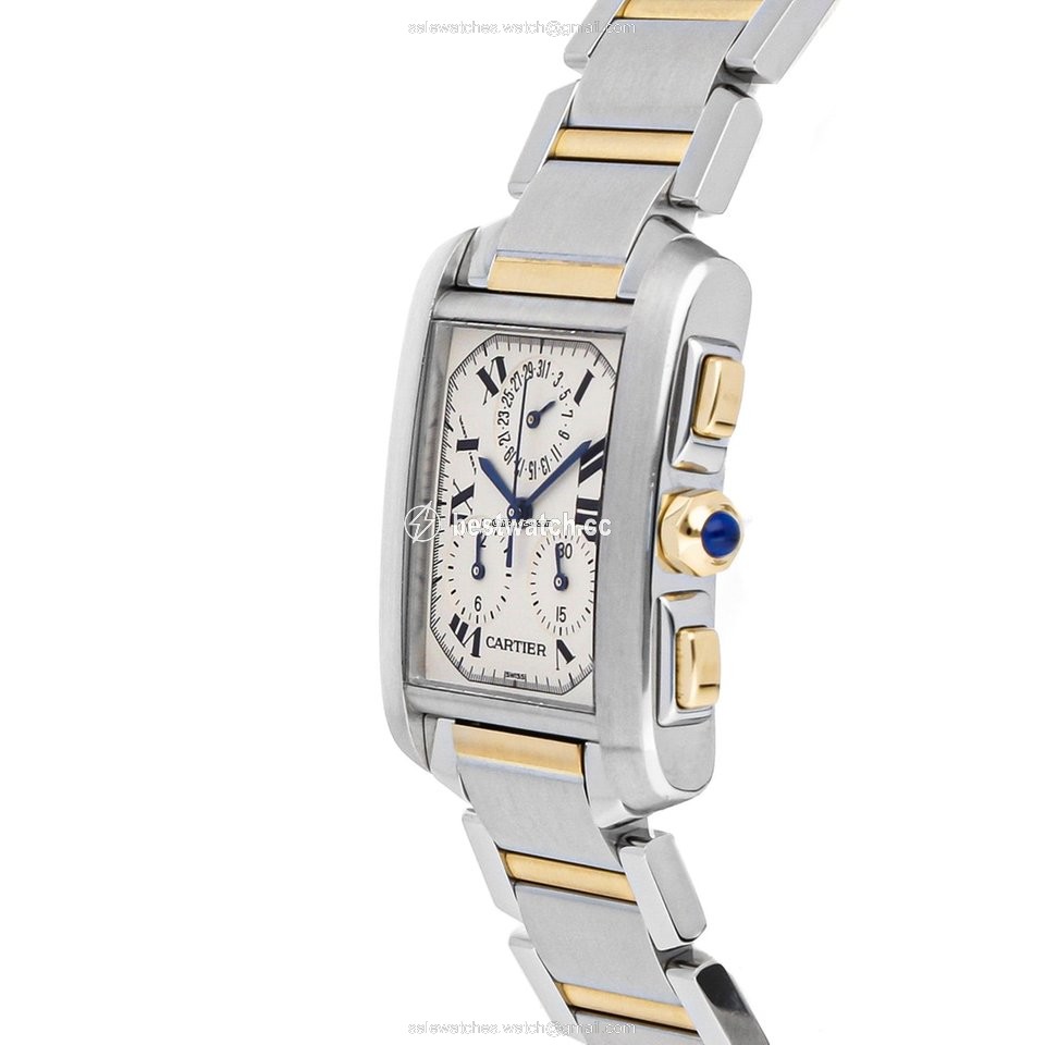IMG_9085 Cartier Tank Francaise Womens watch Quartz Steel W51004Q4 Replica 2
