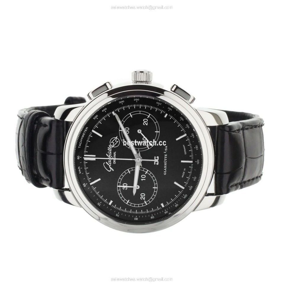 IMG_9085 Glashutte Original Senator Chronograph XL Mens watch Unisex Automatic Steel 39-34-20-42-04 Replica 2