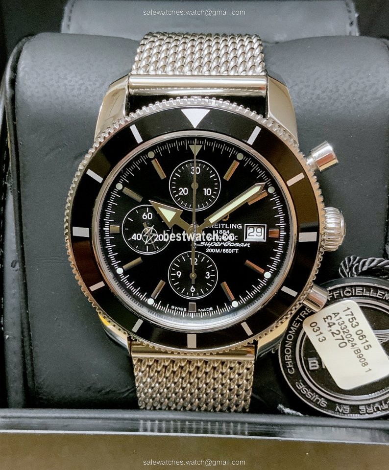 IMG_9085 Breitling Superocean Heritage Chronograph Mens watch Unisex Automatic Steel A1332024 B908 Replica 2