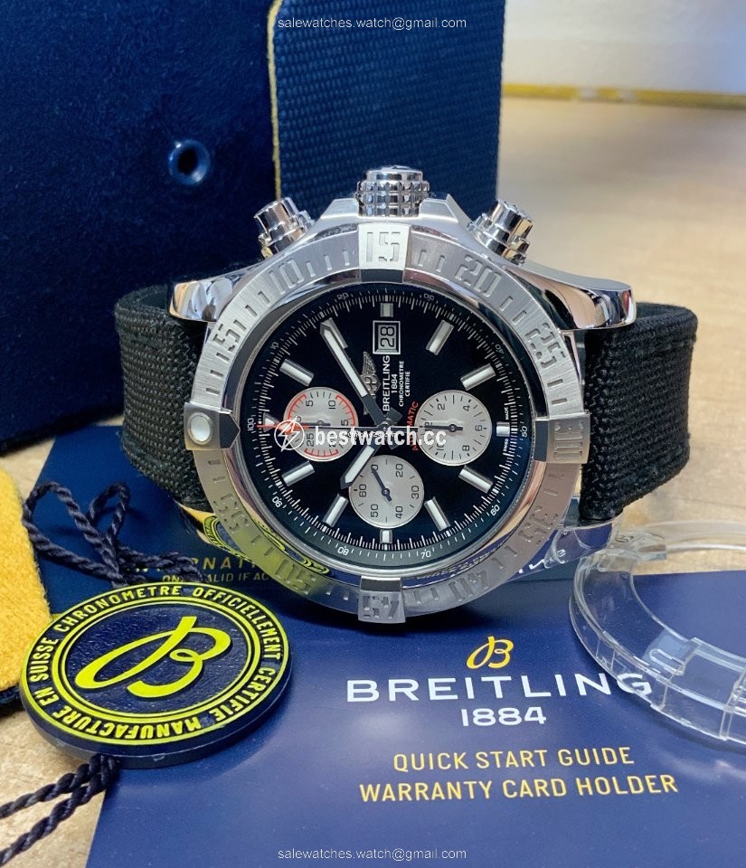 IMG_9085 Breitling Super Avenger II Mens watch Unisex Automatic Steel A13371 Replica 2
